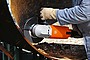 Работа угловой шлифовальной машины MSfo 852-1c